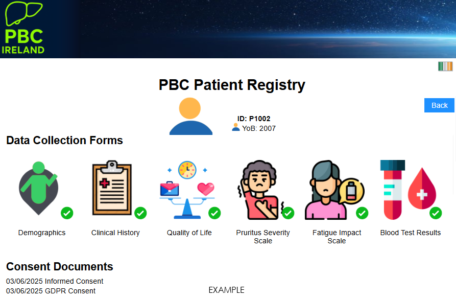 Registry Screen